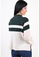 Women Sweater Vila Milla Birch/Sarkest Spruce